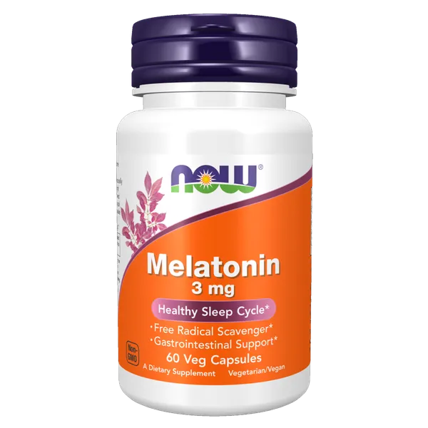 Melatonina Eliminador de Radicales Libres Now Foods 180 Cápsulas Vegetales 3mg